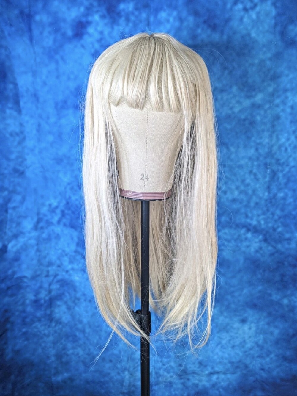 Entranced Styles Long 22" Blonde Synthetic Wig with Bangs NIB